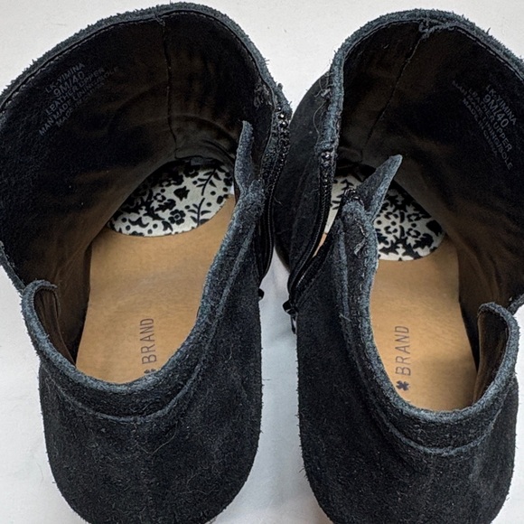 Lucky Brand Black Yamina Suede Ankle Booties, 9 - Picture 13 of 13